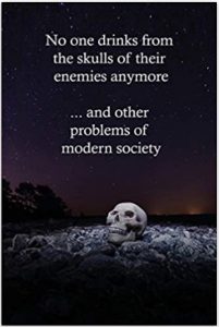 Skull on dark book cover